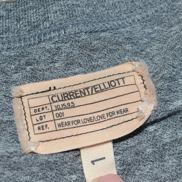 Current Elliott The 3/4 T-Shirt Casual Dress Gray Size Small - Picture 7 of 8